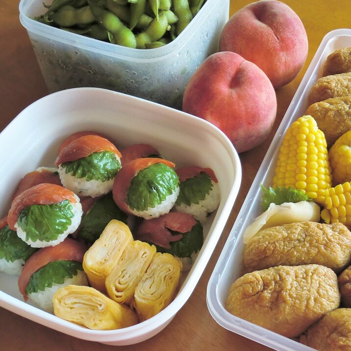 みんなのお弁当 サーモン手毬寿司 いなりずし レシピ 作り方 By R Chibico 楽天レシピ みんなのお弁当 サーモン手毬寿司 いなりずし レシピ 作り方 By R Chibico 楽天レシピ